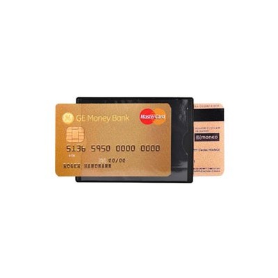 HIDENTITY Duo 85x60mm per bancomat /carta di credito NERO Exacompta - Conf da 10 pz.