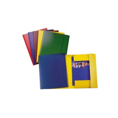 CARTELLINA C/ELASTICO C42 GIALLO 25X35CM PRESSPAN
