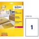 ETICHETTE LASER TRASPARENTI L7567-25FG (1ET/FG 210X297) QUICKPEEL AVERY