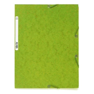 CARTELLA CON ELASTICO 24x32CM VERDE TIGLIO CARTONCINO LUSTRE 425gr