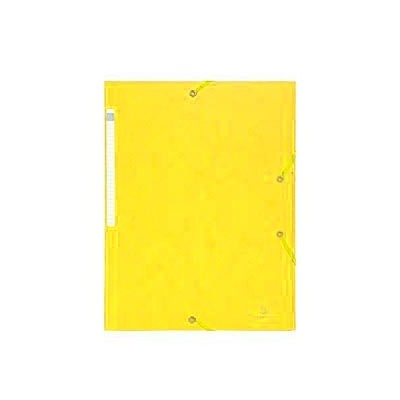 CARTELLA CON ELASTICO 24x32CM GIALLO LIMONE CARTONCINO LUSTRE 425gr