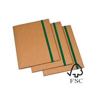 CARTELLINA 3 LEMBI 25X35CM CARTONE FSC C/ELASTICO PIATTO 2CM STARLINE
