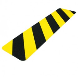 Striscia segnaletica da terra giallo/nera 610x150mm Tarifold