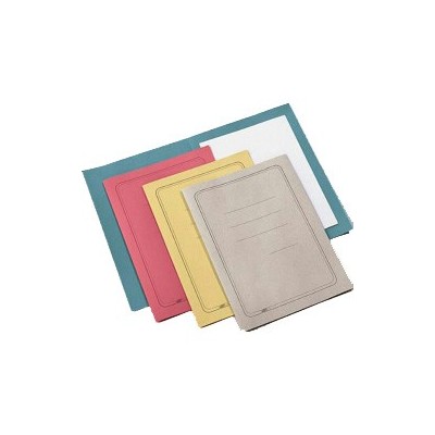 100 CARTELLINE SEMPLICI GIALLO C/STAMPA 145GR