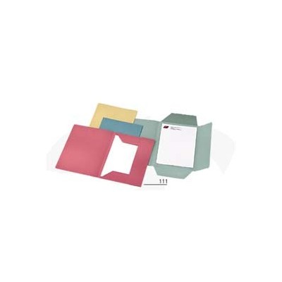 50 CARTELLINE 3 LEMBI VERDE S/STAMPA 200GR