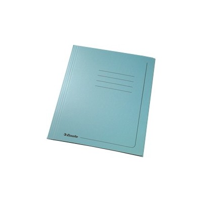 25 CARTELLINE 3 LEMBI 25x35cm AZZURRO CARTONCINO 295gr c/stampa