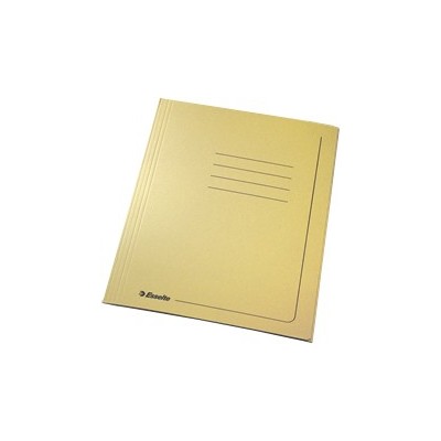25 CARTELLINE 3 LEMBI 25x35cm GIALLO CARTONCINO 295gr c/stampa