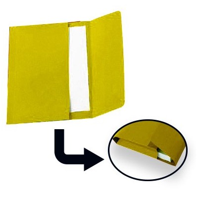 25 CARTELLINE A BUSTA 152B GIALLO 26X34 200GR BRISTOL