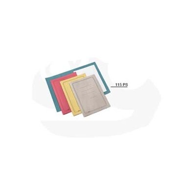 100 CARTELLINE SEMPLICI VERDE C/STAMPA 145GR