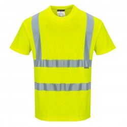 T-SHIRT ALTA VISIBILITA  PORTWEST GIALLA TG.XXL