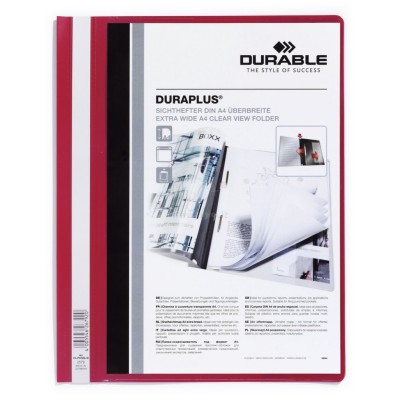 CARTELLINA A4 AD AGHI PERSONALIZZABILE ROSSO DURAPLUS 2579