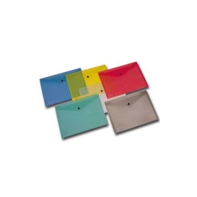 BUSTA CON BOTTONE PULL COLORATA 21X29.7CM