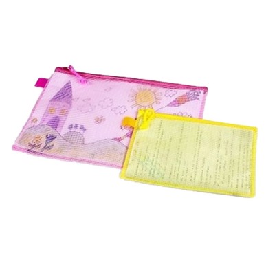 BUSTA C/ZIP 33X23 PVC E  RETE