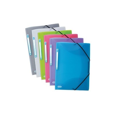 CARTELLA 3 LEMBI HAWAI CON ELASTICO 22X30 ASSORTITO - Conf da 20 pz.