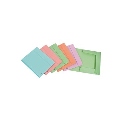 Cartella 3L c/elastico PPL PSTEL rosa f.to utile 24x33cm Favorit