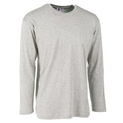 T-SHIRT MANICA LUNGA 100%COT. 130 GR GRIGIO MEL