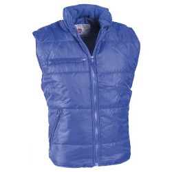 GILET IMBOTTITO BLU ROYALTG.S 100% NYLON S/MANICHE