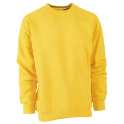 FELPA GIROCOLLO COT/POLI TG.XXL GIALLO