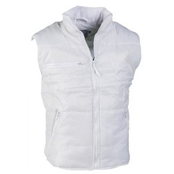 GILET IMBOTTITO BIANCO   TG. M 100% NYLON