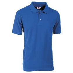 POLO PIQUET CLUB BLU     TG.XL 100% COTONE