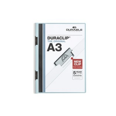 CARTELLINA CON MOLLA A3 DURACLIP BLU 2218-06 DURABLE