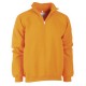 FELPA MEZZA ZIP ARANCIO  TG.XXL COTONE/POLIESTERE