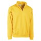 FELPA MEZZA ZIP COTONE   TG.M GIALLO