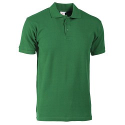 POLO PREMIUM VERDE SMERALTG.M 100% COTONE