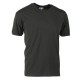 T-SHIRT COLLO V NERO     TG.M 100% COTONE