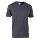 T-SHIRT COLLO V BLU      TG.L 100% COTONE