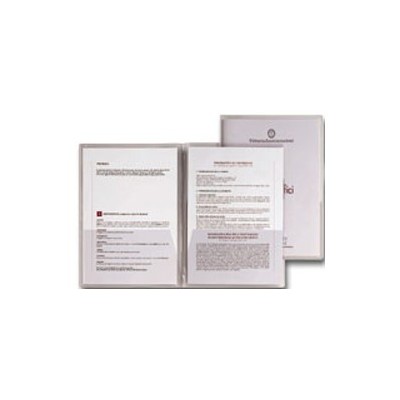 5 CARTELLINE C/TASCHE CAPRI 69/T2 21X29,7 PVC CRISTALLO