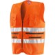 GILET A/VISIBILITA POLI  ARANCIO MULTITASCHE TG.XL