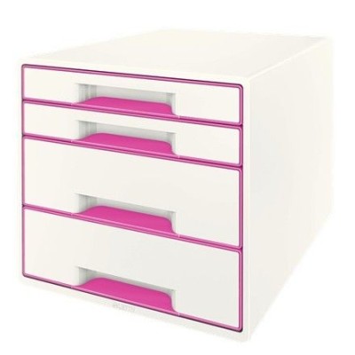 CASSETTIERA DUAL COLOR CUBE WOW FUCSIA MET