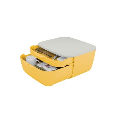 Cassettiera 2 scomparti Giallo Cosy Leitz