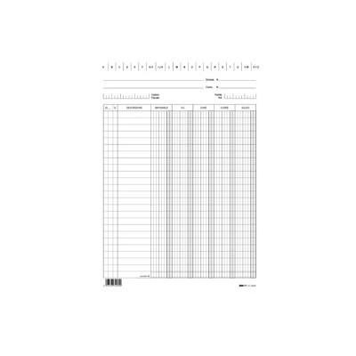 100 SCHEDE VERTICALI 24X17CM DARE/AVERE/SALDO/IVA E3426BL EDIPRO
