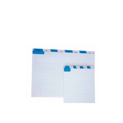 SCHEDE RUBRICA A-Z ORIZZONTALE 17X24CM E3656 EDIPRO