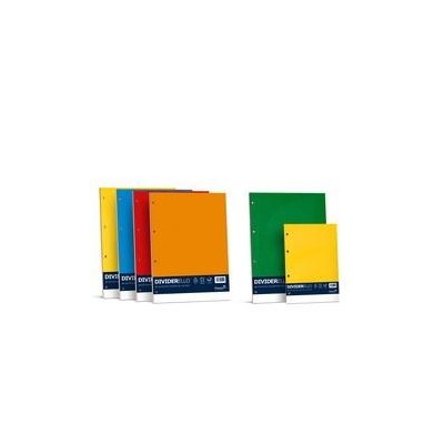 SEPARATORE 21X29,7 10FG CARTONCINO COLORATO 220GR DIVIDERELLO FAVINI