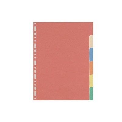 SEPARATORE 21X29,7 6TASTI CARTONCINO COLORATO 240GR FAVORIT