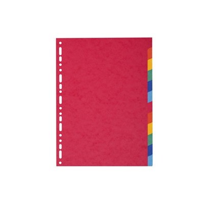 SEPARATORE A4 A 12TACCHE in CARTONCINO RICICLATO 220gr FOREVER