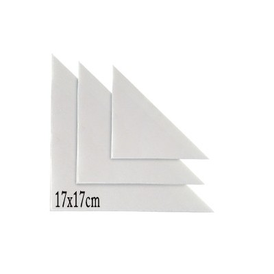 CONF.100 TASCHE AUTOAD.  TRIANGOLARI CM.17X17 TR17
