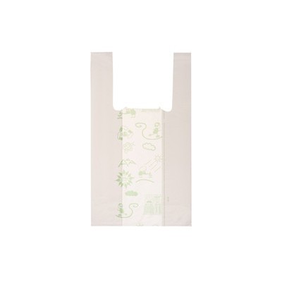 Scatola 500 Shoppers bianchi MINI 17 22x40CM 6,5+6,5cm Mater-Bi