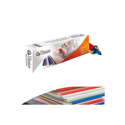50 Dorsi rilegafogli 4mm Rosso TiTanium