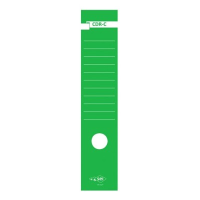 BUSTA DA 10 COPRIDORSI ADESIVI CDR-C VERDE 7X34.5CM