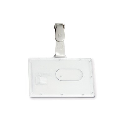PORTABADGE RIGIDO POCKET L460 53X85MM C/CLIP IN PLASTICA
