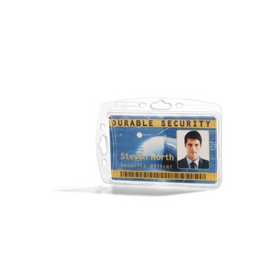 Conf. 10 Portabadge rigido 5,4x8,5cm 8905-19 Durable