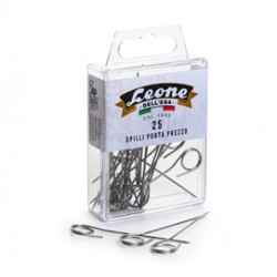 Scatola 25 spilli portaprezzi inox - APSIPP Leone