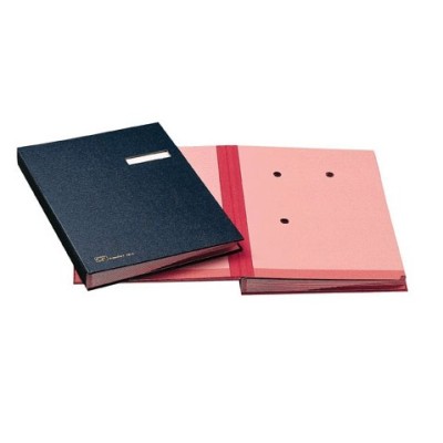 LIBRO FIRMA C/PORTAETICHETTA 18 PAGINE 24X34CM ROSSO 618-D FRASCHINI