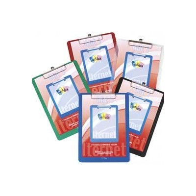 PORTABLOCCO A4 IN PPL CON MOLLA IN METALLO BLU