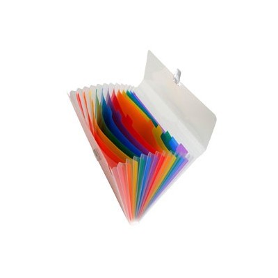 CLASSIFICATORE A 13 TASCHE 33x25cm IN PPL CRYSTAL
