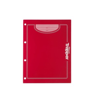 41157 CARTELLINA REXEL   TRAPPER 2 TASCHE ROSSA